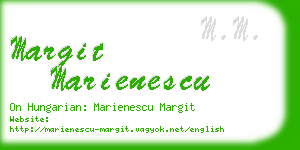 margit marienescu business card